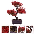 thumbnail image 3 of Plantas artificiales en macetas de escritorio Faux plantas en macetas Ornamento para bonsai para casa, 3 of 7
