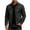 Black, variant on Mens Faux Leather Vintage Jackets Full Zip Stand Collar Relaxed Fit Stylish Coat Motorcycle Casual Everyday Streetwear Bomber Tops