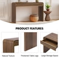 thumbnail image 2 of Table Console en Noyer - Table d'Entrée pour Sofa avec Tiroir - Table d'Accent Moderne, 2 of 8