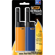 BIC EZ Reach Lighter, Assorted Colors, 2 Count