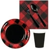 Buffalo Plaid Snack Pack For 16