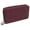 Purple, variant on Women's RFID Blocking Double Zipper Smartphone Leather Wallet with Removable Checkbook Holder