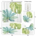thumbnail image 3 of 4Pcs Shower Curtain Sets, Yellow and Grey Watercolor Flowers Bathroom Decor Set with Rugs and Accessories, Bathroom Decor Sets, 72 X 72 Inches, 3 of 5