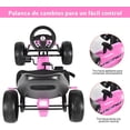 thumbnail image 4 of Go Kart de Pedales Costway Rosa Asiento regulable, 4 of 9
