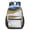 Blue and Gold-1, variant on Black and Gold Marble Pattern 17" School Backpacks for Teens,Waterproof Oxford Fabric,S-Shape Padded Straps for School,Travel,Hiking,Camping