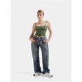 thumbnail image 5 of Women’s Sexy Square Neck Tank Top Spaghetti Strap Trendy Going out Basic Cami Shirt, 5 of 6