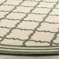 thumbnail image 3 of Safavieh Linden Danny Geometric Indoor/Outdoor Area Rug, Cream/Green, 6'7" x 6'7" Round, 3 of 8
