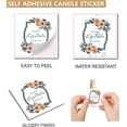 thumbnail image 3 of 80Pcs 8 Styles Lip Balm Sticker Self-Adhesive Homemade Lip Balm Labels Floral Patter Square Printable DIY Label Stickers, 3 of 5