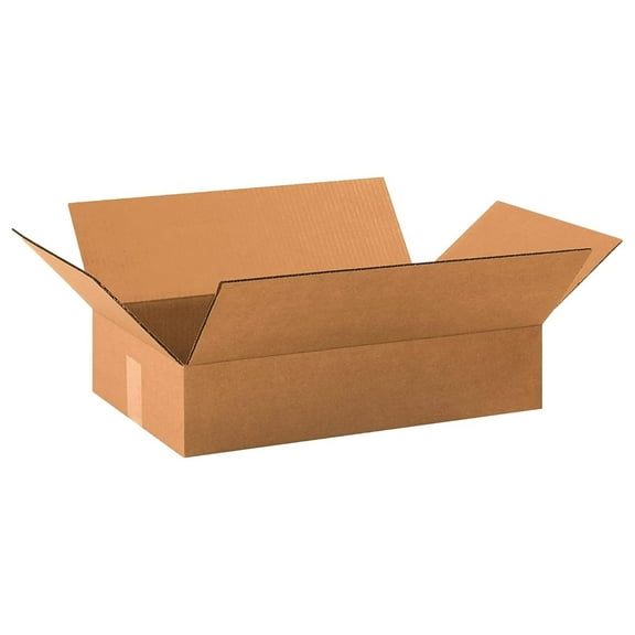 19 x 12 x 4 Corrugated Cardboard Boxes, Flat 19"L x 12"W x 4"H, Pack of 25 | Shipping, Packaging, Moving, Storage Box for Home or Business, Strong Wholesale Bulk Boxes 25 Pack
