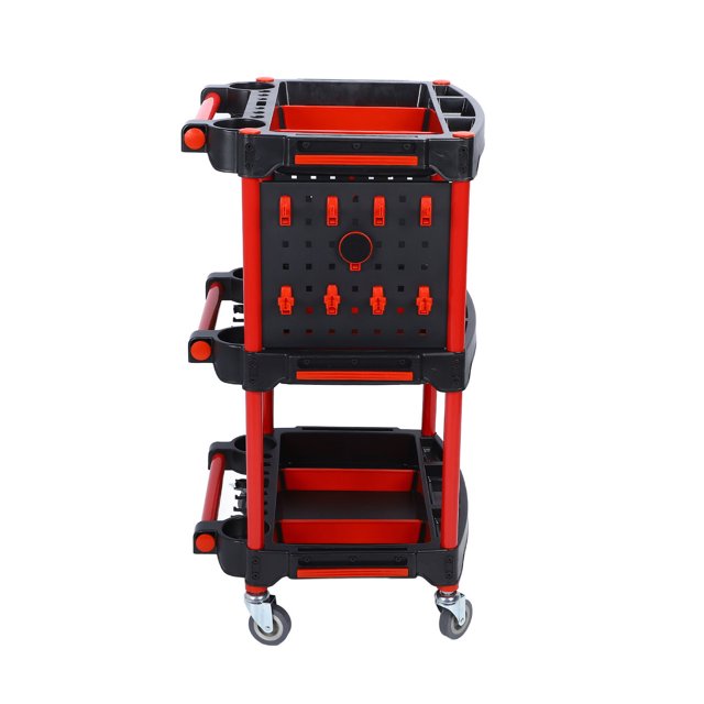Chariot Utilitaire Roulant, Chariot d'Outils de Construction Robuste pour l'Esthétique Automobile pour Garages