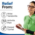 thumbnail image 2 of Carpal Tunnel Wrist Brace Night Support | Arm Brace Wrist Guard | Wrist Splint & Hand Brace | Carpal Tunnel Syndrome & Wrist Tendonitis Pain Relief Forearm Compression | Men Women (Right Wrist Brace), 2 of 10
