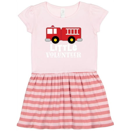 

Inktastic Firefighter Childs Little Volunteer Gift Toddler Girl Dress