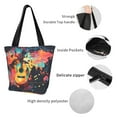 thumbnail image 4 of Sikiie World Map Guitar Illustration Shoulder Bag Casual Hobo Crossbody Tote Bag for Women and Men Large Purse Messenger Bag Travel Work, 4 of 6