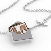 Locket Necklace LA Copper in a silver Envelope Neonblond