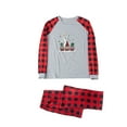 thumbnail image 3 of Family Christmas Pjs Two Piece Sleepwear Set Long Sleeve T-Shirts and Pants Holiday Nightgowns with Merry Christmas, 3 of 6