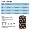 thumbnail image 6 of Xecao Lovely Planet Print Men's Tank Top: Sleek Sleeveless Tee for Casual Sports and Beach Occasions-X-Large, 6 of 7
