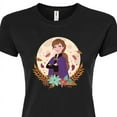 thumbnail image 3 of Frozen - Fall - Anna & Leaves - Juniors Fitted Graphic T-Shirt, 3 of 5