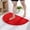 Red, variant on Aodebiao Half Round Door Mat,Semi Circle Bathroom Floor Rug, Non-Slip Welcome Entrance Way Absorbent Bath Mat,Microfiber Tufted Indoor Rug for Kitchen Living Room