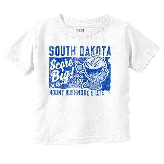 PACMAN Score Big South Dakota State Toddler Boy Girl T Shirt Infant Toddler Brisco Brands 6M