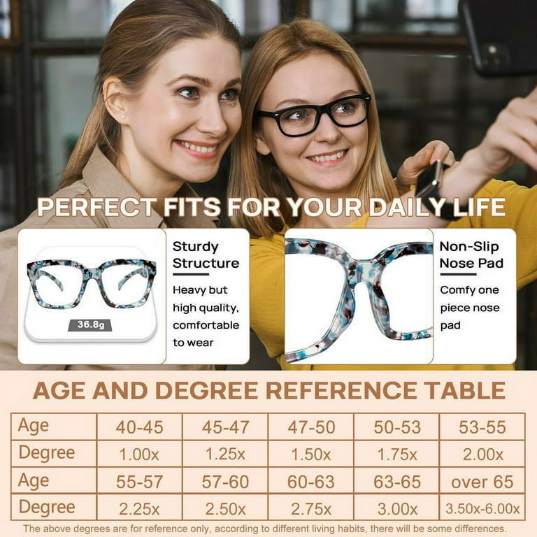 OCCI CHIARI Big Trendy Reading Glasses for Women