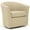 Cream, variant on Pemberly Row 19"H Traditional Fabric Swivel Club Chair in Red