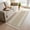 Khaki, variant on Beige Striped Kitchen Runner Rug 2'x4',Farmhouse Luxurious White Stripes Modern Abstract Art Rug with Tassels,Non Slip Woven Cotton Bathroom Rugs Hallway Carpet for Foyer Bedroom Entry Back Door
