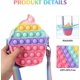 thumbnail image 3 of 5.43 x 2.68 x 1.73 inchesRedPop Purse Fidget Toys Bolso cruzado para niñas, Bolso de hombro sensorial Push Bubble, Fidget Pop Bubble Bolso de hombro Silicona Push Bubble Bag Alivia, 3 of 5