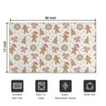 thumbnail image 5 of White Christmas Gingerbread Man Pattern Door Rugs,Washable Non Slip Door Mats Indoor,Decorative Door Mats,Entry Mat Indoor for Entrance,Bedroom,Kitchen,Bathroom,17"x30", 5 of 6
