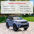 thumbnail image 2 of Licensed Land Rover 12V Ride-On Car, 2-Seater with Remote Control & LED Lights, 2 of 7