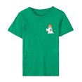 thumbnail image 6 of LYEAA Halloween Tshirts Shirts for Women Short Sleeve Plus Size Crew Neck Regular Straight Cuff Casual Wear Ghost Holiday Clothes Green M, 6 of 9