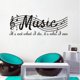 thumbnail image 4 of Calcomanías de vinilo para pared con texto en inglés "It's Not What I Do It's Who I Am Music Home", 28 pulgadas de ancho x 10 pulgadas de alto, color negro Xemadio CZJJ-ST131, 4 of 5