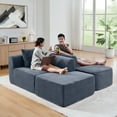 thumbnail image 5 of Jopath 114" Modular Sectional Sofa,Cloud Sectional Couch with Deep Seat,Modern Modular L-Shape Sofa Couch with Chaise,Upholstered Boneless Couches for Living Room Bedroom,No Assembly Required,Grey, 5 of 12