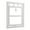 White, variant on Suodoka White Plastic Pet Dog Puppy Cat Door Locking Safe Flap for Screen Window Gate, Magnetic Automatic Lock, Easy Install, Large (11.4 x 9.4 inches / 29 x 24 cm)