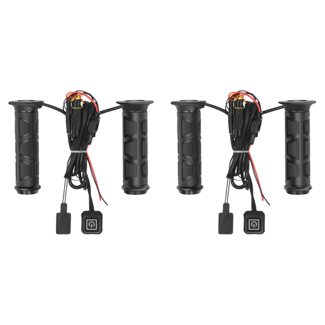 Puños Calentados A Mano para Motocicleta DC 12V 3 Engranajes Calentador Manos Manillar Con Agarre Calefactable ATV