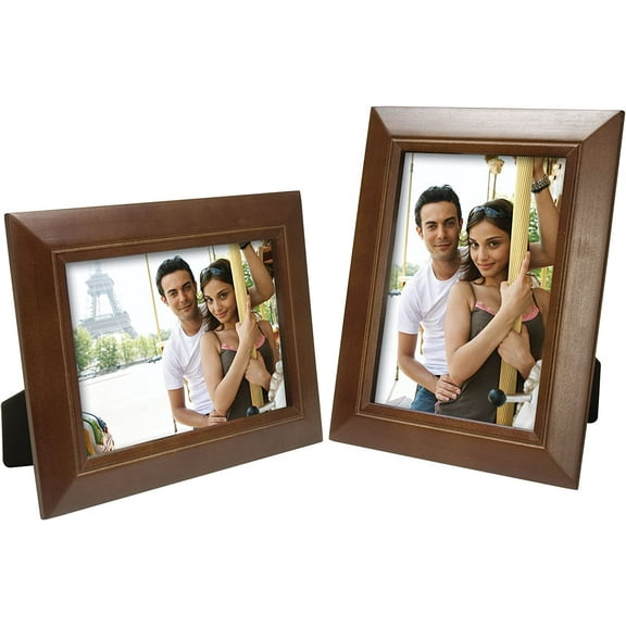 Walnut Wood 5" x 7" Picture Frames - Pack of 12