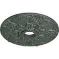 thumbnail image 3 of Ekena Millwork 18"OD x 3 1/2"ID x 1 3/8"P Norwich Ceiling Medallion (Fits Canopies up to 4 1/2"), Hand-Painted Athenian Green Crackle, 3 of 6