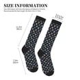 thumbnail image 2 of Lsque Fastfood Pattern Sport Compression Socks for Men & Women 15-20 mmHg Knee High Nurse Pregnant Running Medical and Travel Athletic, 2 of 6
