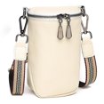 thumbnail image 1 of Bolsa bandolera de cuero de vaca Mini de hombro simple para mujer (Beige) Likrtyny Para Estrenar, 1 of 4