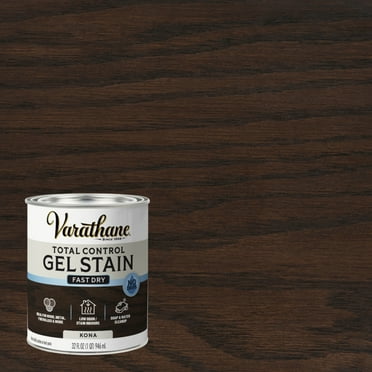 Kona, Varathane Total Control Gel Stain Water-Based Wood Stain-394749, Quart