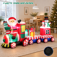 Santa Tree Snowman Inflatable 8 Ftmas Inflatable With Santa Snowman Gift Boxes - Walmart.com