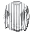 thumbnail image 4 of Carnival Boys Shirts Long Sleeve Stripe Colorful Party Graphic Crew Neck Casual Tee Top for Kids Light Gray 7 Years-8 Years, 4 of 4