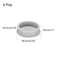 thumbnail image 3 of Uxcell Silicone Hole Plugs Flush Type Panel Round Hole Plugs 60.6mm Diameter 4pcs Grey for Kitchen Sealing Plugs, 3 of 7