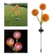 thumbnail image 4 of de 3 cabezales, luces de diente que encienden luces con 48 luces LED para exteriores para jardín, patio trasero, césped naranja Gloria luz del césped, 4 of 9