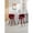 Claret Red, variant on Counter Height Barstools, Bar Stools, Modern Upholstered Bar Stools with Nailhead Trim and Wing Back Bar Chairs, 28 Inch Kitchen Island Bar Chair, Solid Wood Legs(Claret Red,Set of 2)