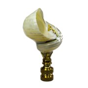 Silver Mouth Shell Finial 3h