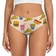 thumbnail image 1 of Fotbe Hamburger Pizza Calzones Estampados para Mujer – Ropa Interior de Algodón, Cómoda, Suave y Elástica-Small, 1 of 6