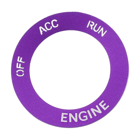 Unique Bargains Engine Start Stop Ignition Button Cover Sticker for Dodge Durango 2015-2024 Aluminum Alloy Purple