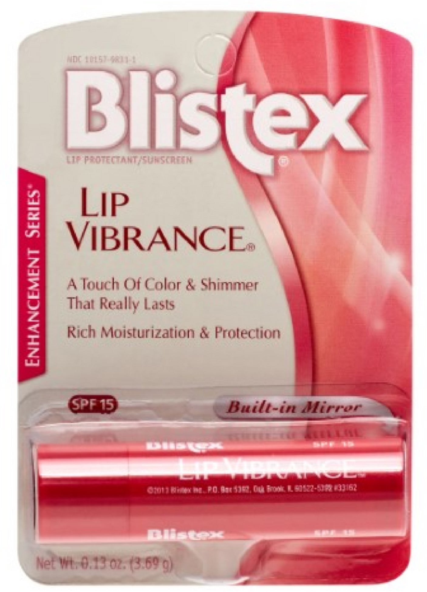 Blistex Lip Vibrance, Lip Protectant, SPF 15 0.13 oz (Pack of 3)