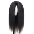 thumbnail image 2 of SUCS Natural Curly Synthetic Wig Fashion Women Gradient Black Long Wigs 16inch, 2 of 5