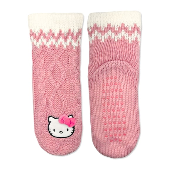 Hello Kitty Women's 3D Sweater Slipper Socks, 1-Pack, Size 4-10